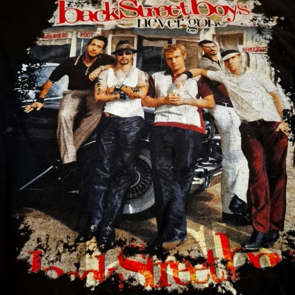 Vintage 2005 Black Backstreet Boys T-Shirt - Picture 2 of 6